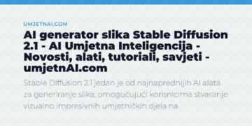AI generator slika Stable Diffusion 2.1