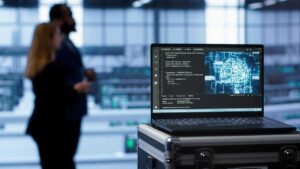 laptop in data center facility with artificial int 2025 02 20 02 30 18 utc