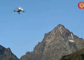 Slika Drona koji je locirao planinara CREDITS: CNSAS